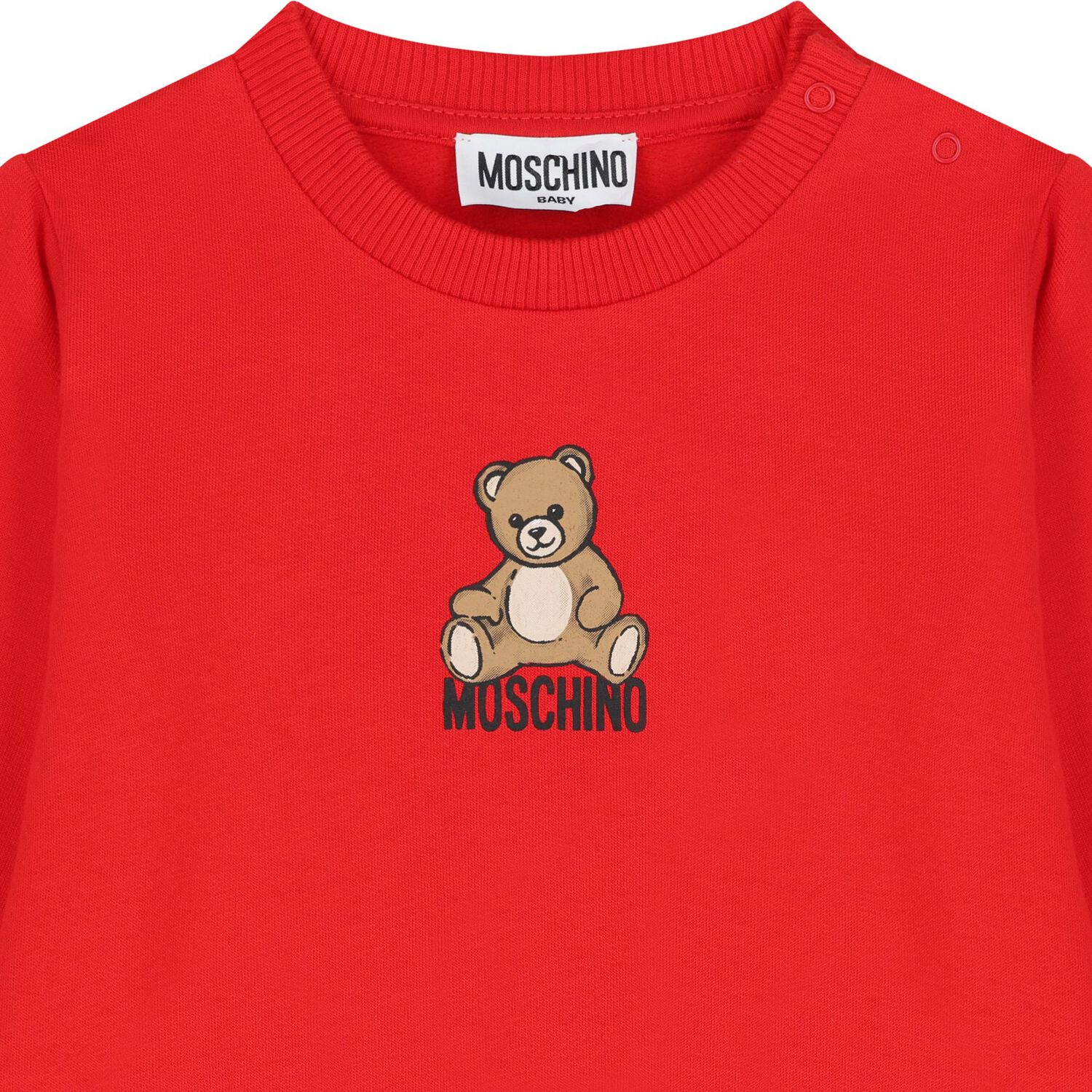 Younger Red Teddy Bear Logo Tracksuit, 3, hi-res