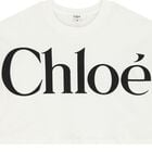 Girls Mini Me White logo T-Shirt, 1, hi-res