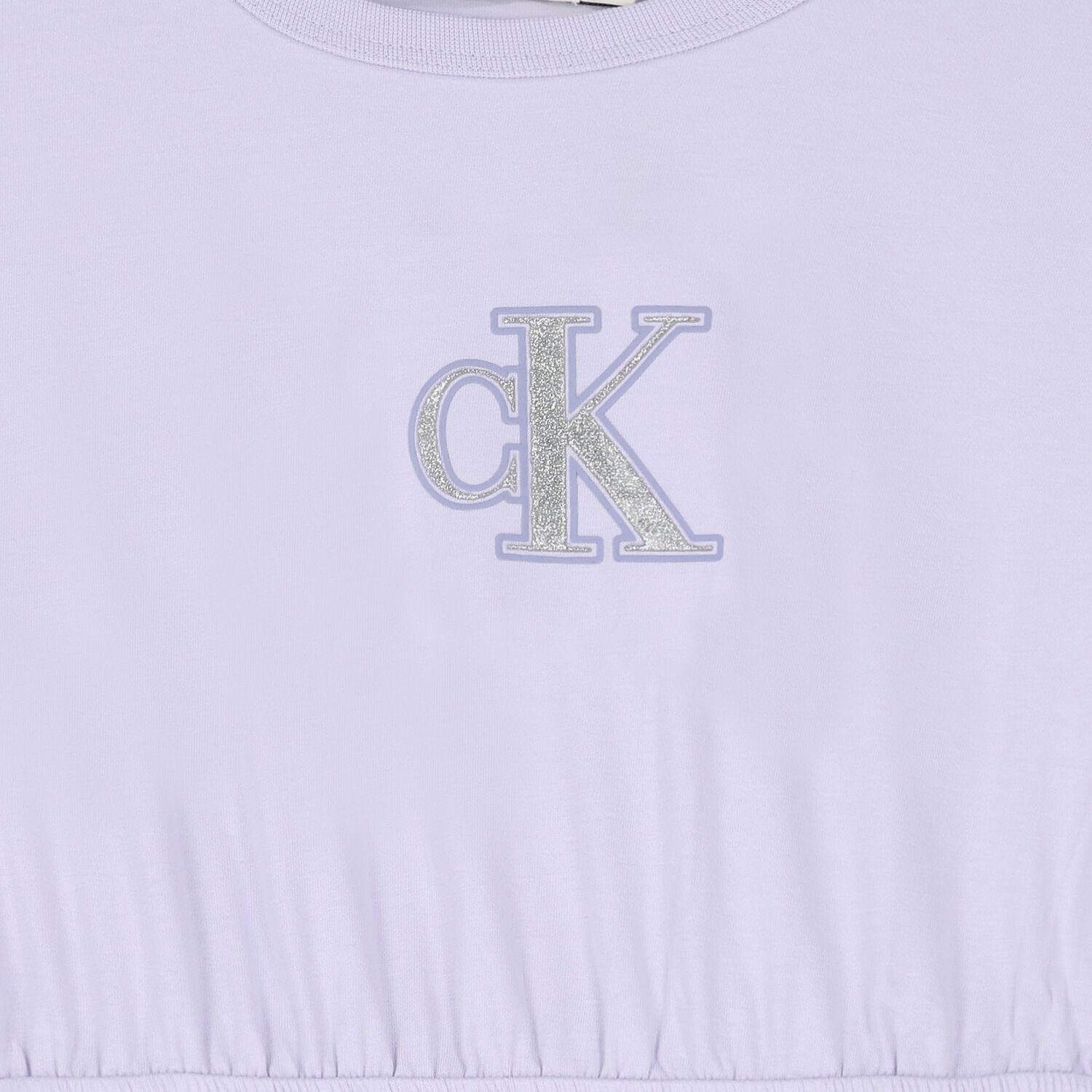 فستان بناتي بشعار لامع بنفسجي, 2, hi-res image number null