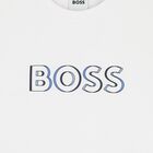 Boys White Logo T-Shirt, 4, hi-res