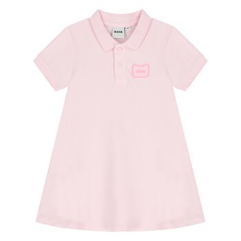 Baby Girls Pink Logo Polo Dress