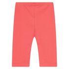 Younger Girls White & Pink Leggings Set, 2, hi-res