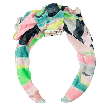 Girls Multi-Colored Knot Tie Hairband