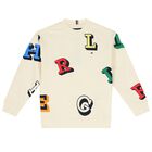 Boys Beige Logo Shorts Set, 1, hi-res