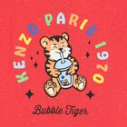 Younger Boys Red Bubble Tiger T-Shirt, 1, hi-res