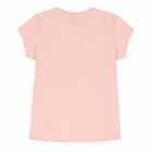 Girls Pink & Navy Logo T-Shirt, 3, hi-res