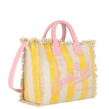 Girls Pink, Ivory & Yellow Logo Tote Bag