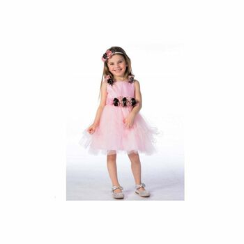Girls Pink Sleeveless Dress