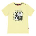 Younger Boys Yellow Logo T-Shirt, 2, hi-res