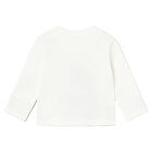 Younger Boys Ivory Tiger Long Sleeve Top, 1, hi-res