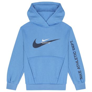 Blue Logo Hooded Top