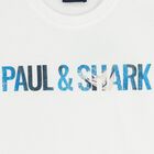 قميص أبيض للأولاد بشعار, 1, hi-res