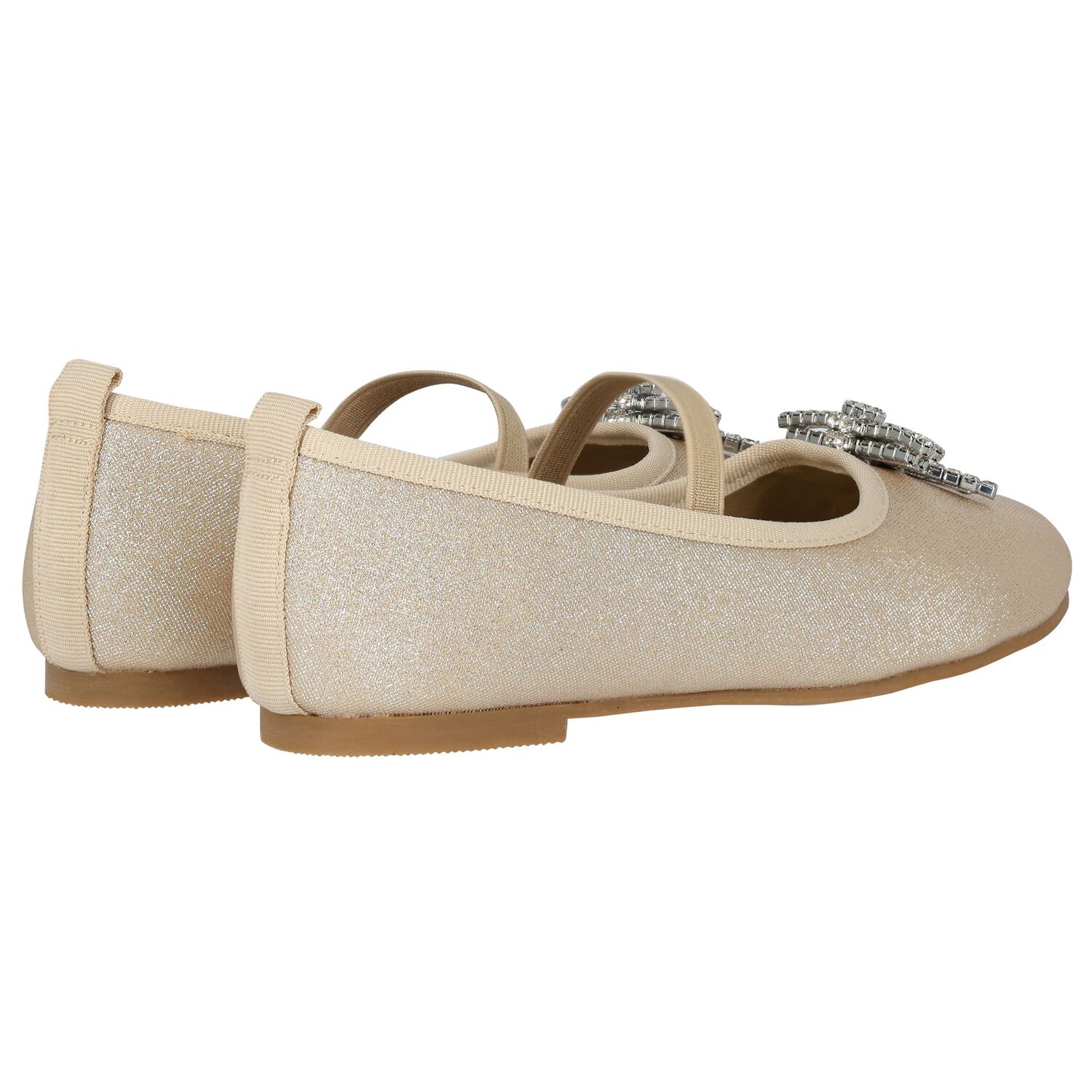 حذاء بنات باللون الذهبى, 2, hi-res image number null