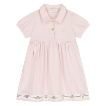 Younger Girls Pink Logo Dress