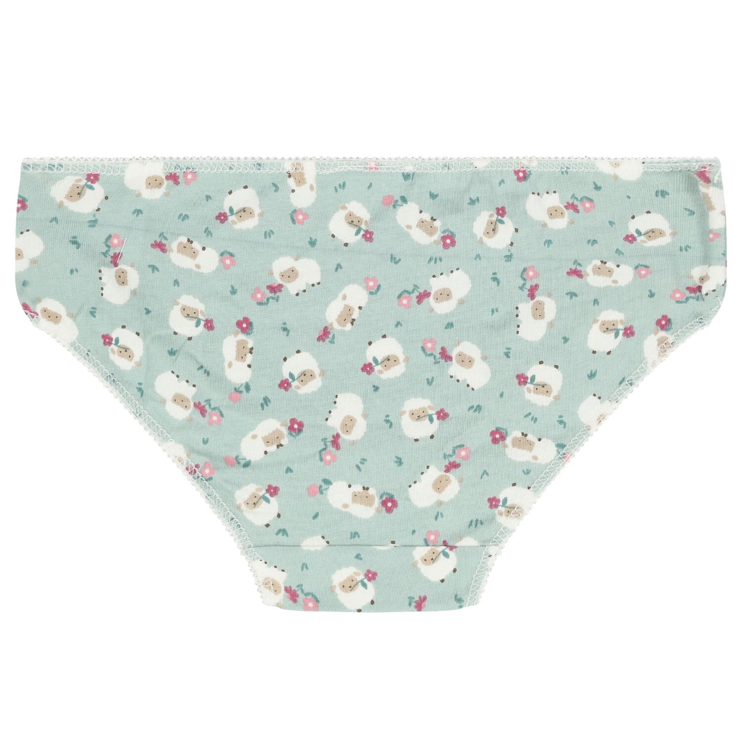 سروال بيكيني  باللون الوردي و الأبيض للبنات (4 قطع ), 1, hi-res image number null