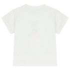 Girls White T-Shirt, 1, hi-res