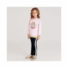 Girls Navy Blue and Gold Leggings, 1, hi-res