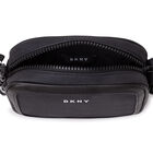 Girls Black Logo Handbag, 1, hi-res
