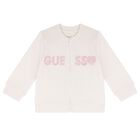Baby Girls Ivory & Pink Logo Trouser Set, 1, hi-res