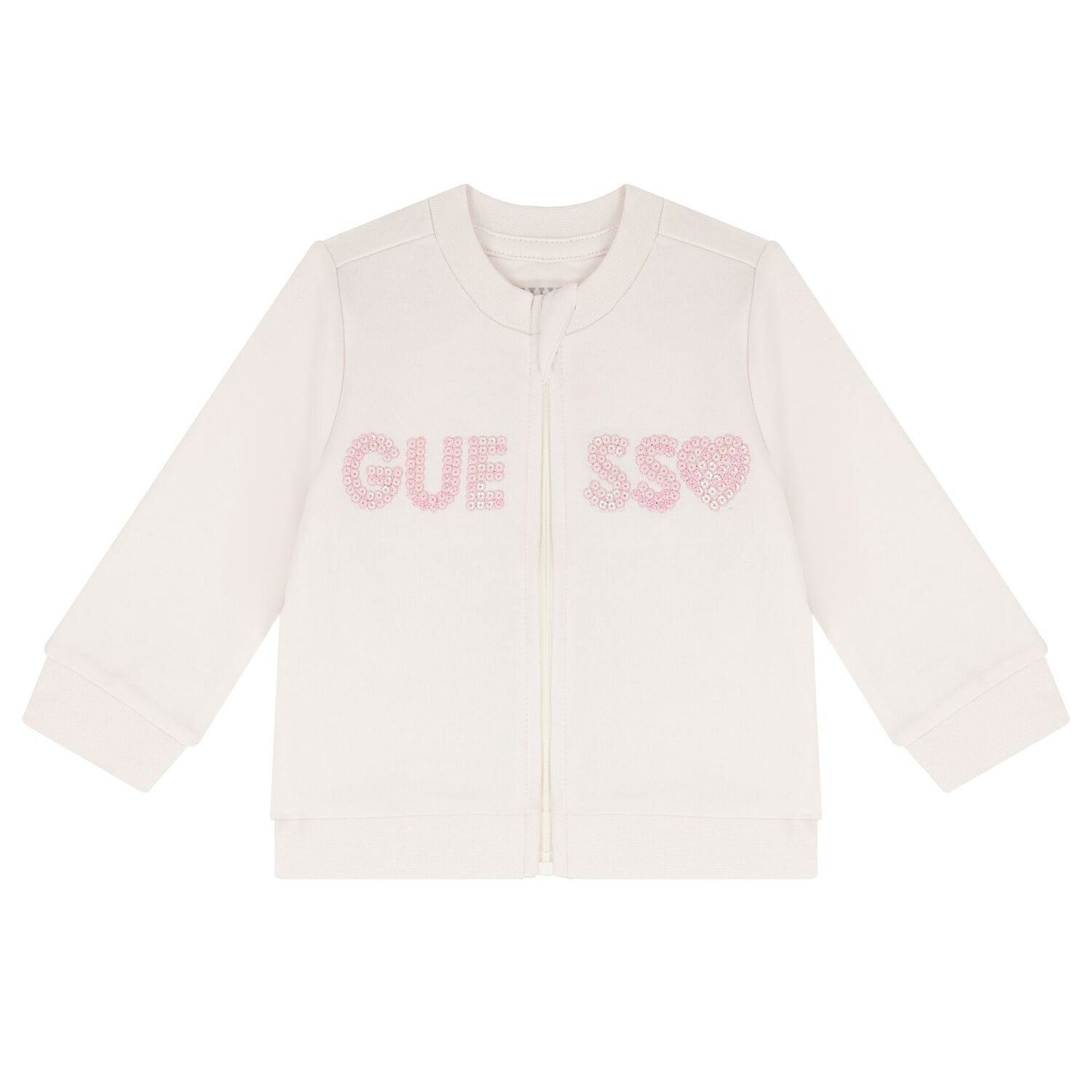 Baby Girls Ivory & Pink Logo Trouser Set, 1, hi-res