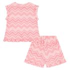 Girls Pink Zig Zag Pyjamas, 1, hi-res