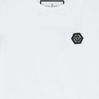 Boys White Logo T-Shirt, 1, hi-res