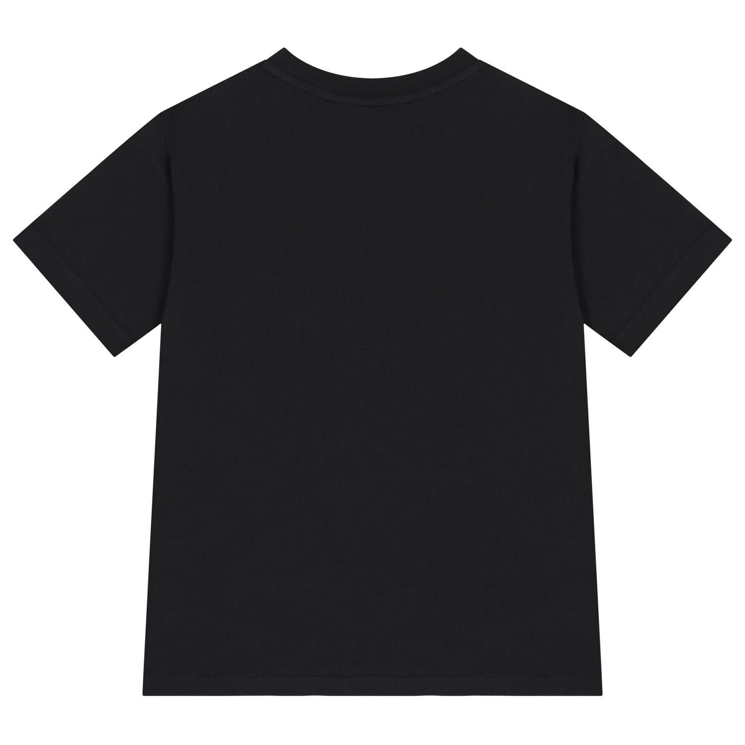 Boys Black Cotton T-Shirt, 2, hi-res