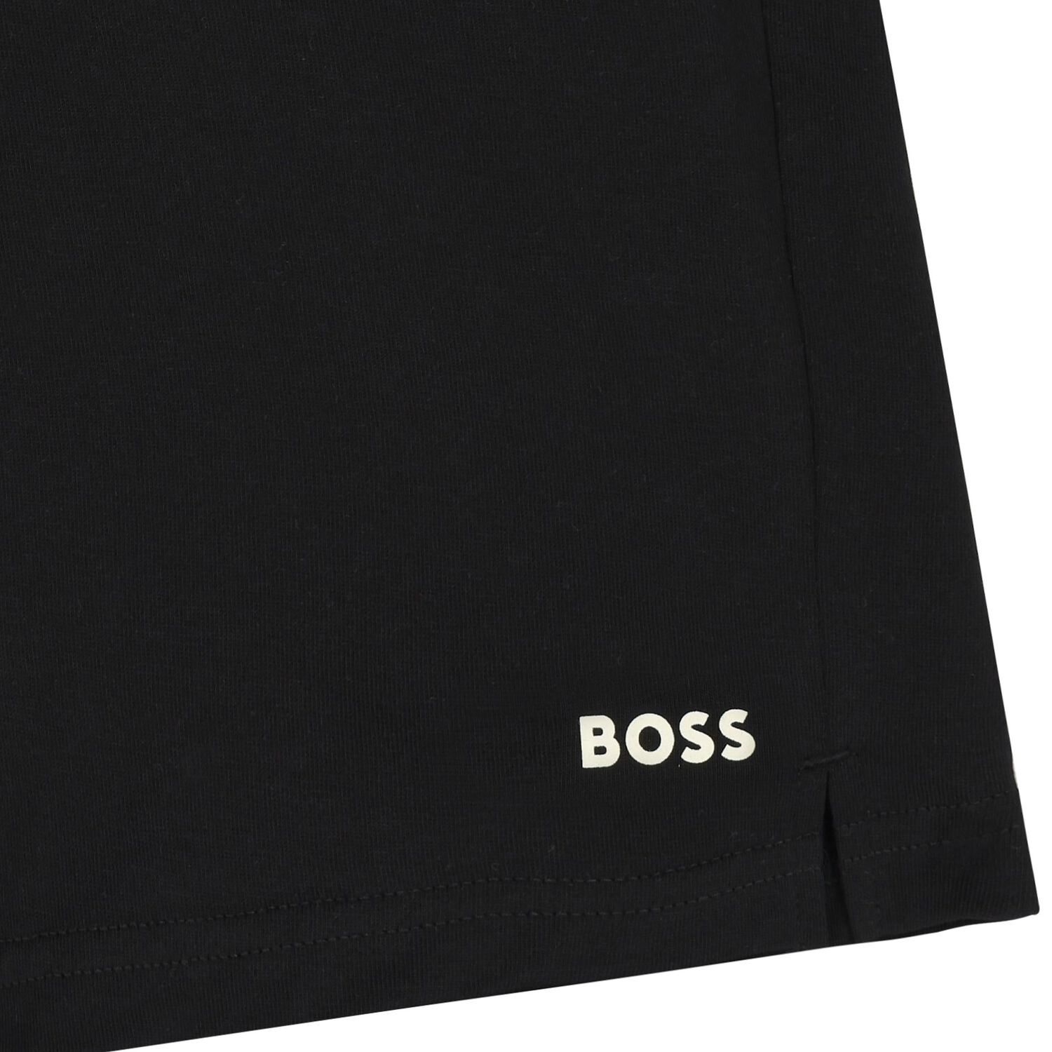 طقم شورت اولاد بالشعار باللون البيج والاسود , 2, hi-res