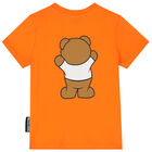 Orange Teddy Bear Logo T-Shirt, 5, hi-res