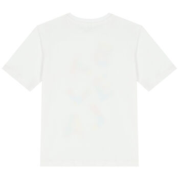 Girls White Logo T-Shirt