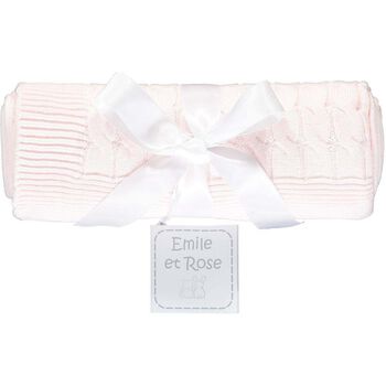 Baby Girls Pink Knit Blanket
