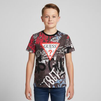 Boys Multi-Coloured Logo T-Shirt