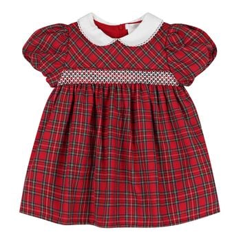 Baby Girls Red Tartan Dress
