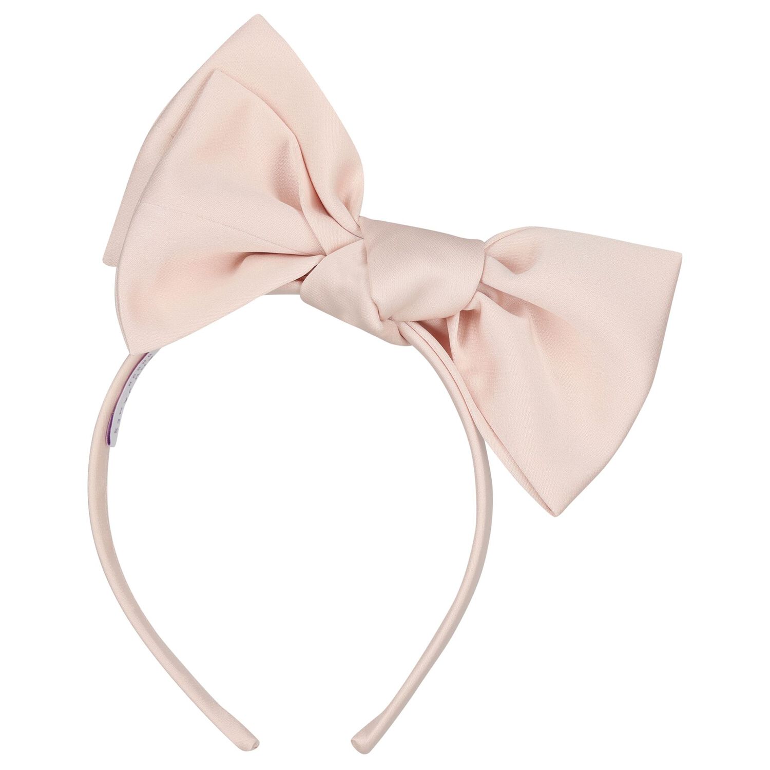 Girls Pink Bow Headband, 2, hi-res