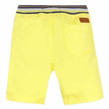 Younger Boys Yellow Cotton Shorts