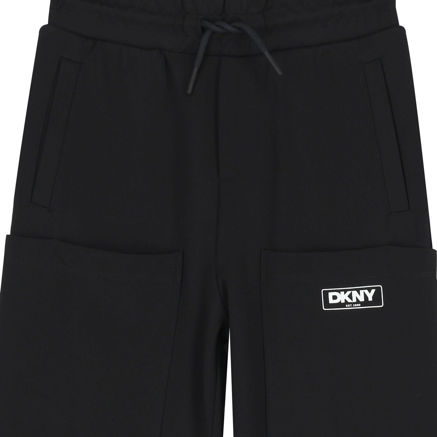 Boys Black Logo Trousers, 1, hi-res image number null