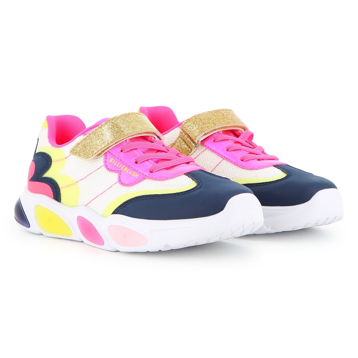 Girls Multi-Coloured Logo Trainers, 1, hi-res