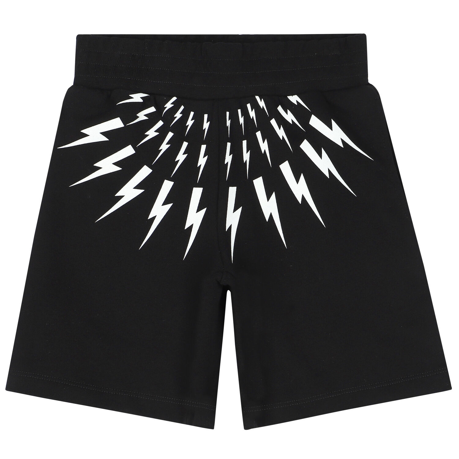 شورت بشعار صاعقة باللون الاسود للاولاد, 3, hi-res