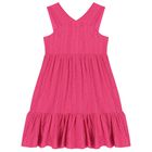 Girls Pink Embroidered Dress, 1, hi-res