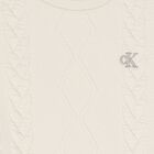  فستان للبنات بالشعار باللون العاجى, 1, hi-res