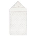 Baby Girls White & Pink Bow Nest, 1, hi-res