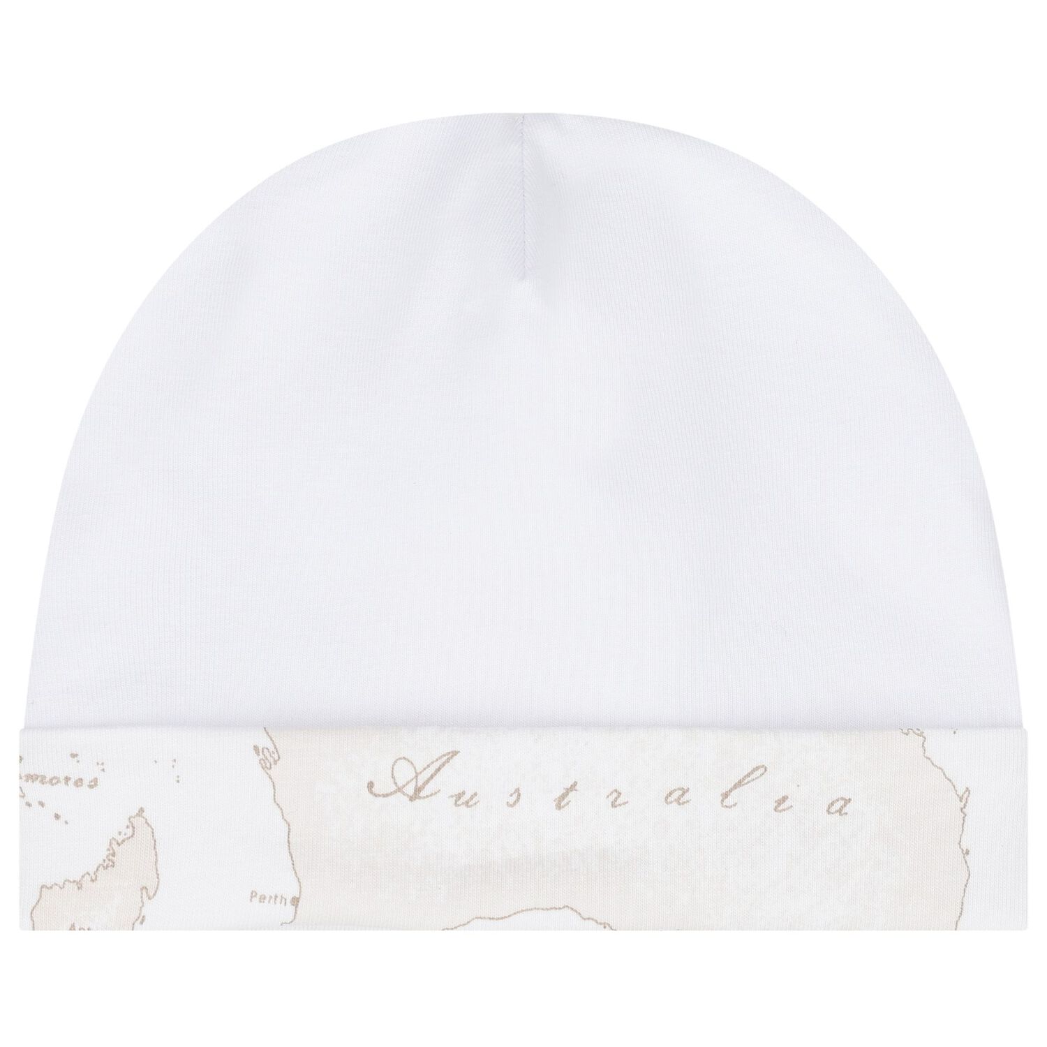 طقم هدية مدس  بطبعة الخريطة باللون الأبيض و البيج, 1, hi-res