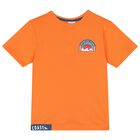 طقم شورت برتقالي وأزرق داكن للأولاد, 1, hi-res