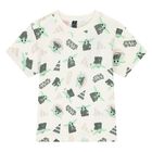 طقم شورت اولاد باللون العاجى والاخضر, 1, hi-res