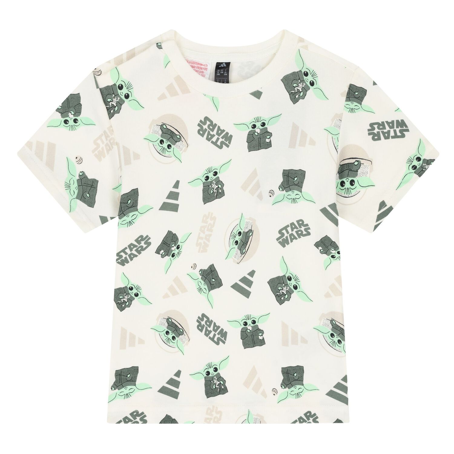 طقم شورت اولاد باللون العاجى والاخضر, 1, hi-res