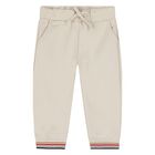 Younger Boys Red, Grey & Beige Puppy Tracksuit Set ( 3 Piece ), 1, hi-res