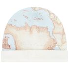 Baby Boys Beige & Blue Geo Map Babygrow Gift Set, 2, hi-res