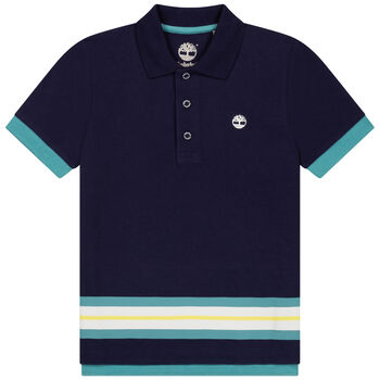 Boys Navy Logo Polo Shirt