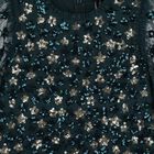 فستان تول باللون الاخضر مزين بالترتر للبنات, 1, hi-res