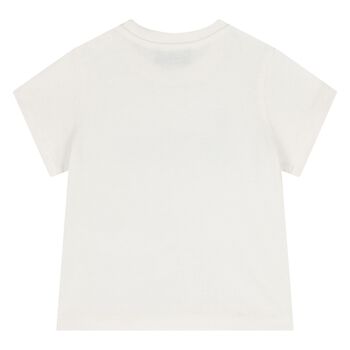Younger White Teddy Bear Logo T-Shirt